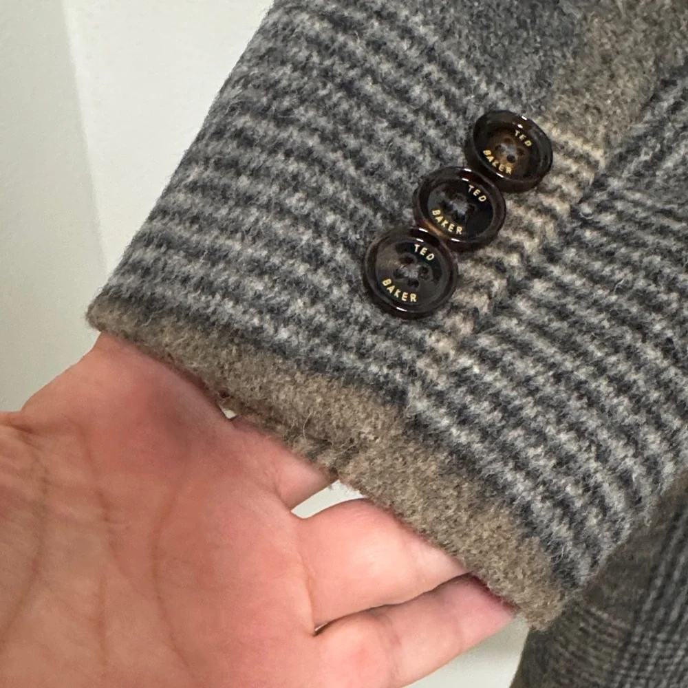 Ted Baker London Checkered Wool Coat - Picture 7 of 9